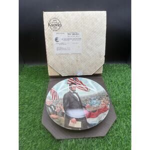 "The Gettysburg Address" 1986 Collector Plate by Mort Kunstler-in box